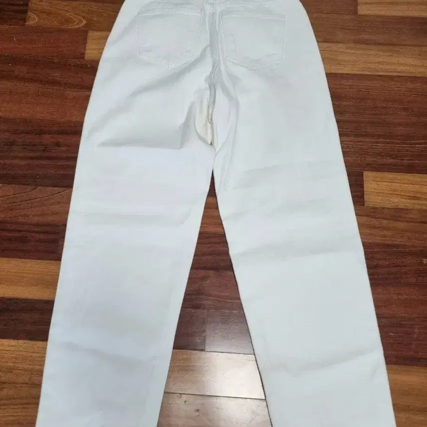 [BUNJANG] White Wide Denim Pants / 새상품)화이트 와이드 데님 팬츠
