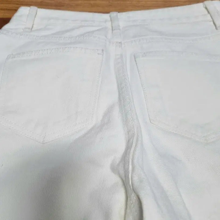 [BUNJANG] White Wide Denim Pants / 새상품)화이트 와이드 데님 팬츠