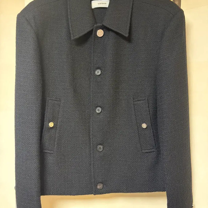 [BUNJANG] Waveis Eroica Tweed Jacket / 웨이비니스 에로이카 트위드 자켓 제트블랙 1