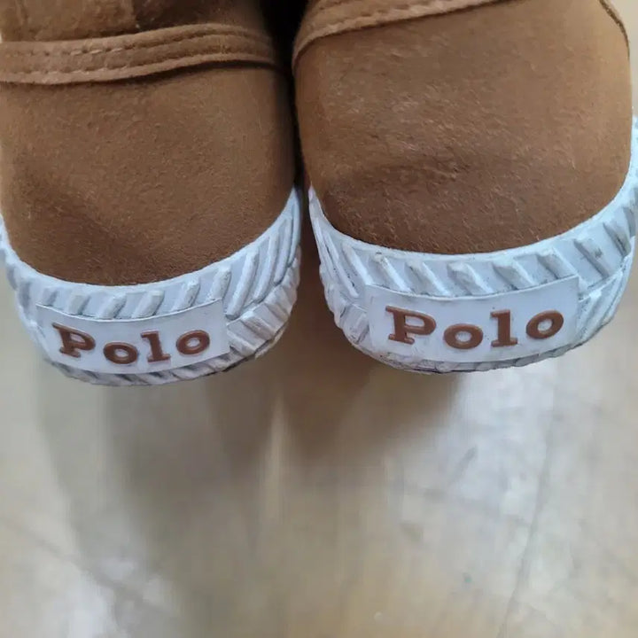 [BUNJANG] Polo Brown High-Top Sneakers / 폴로 브라운 하이탑 스니커즈