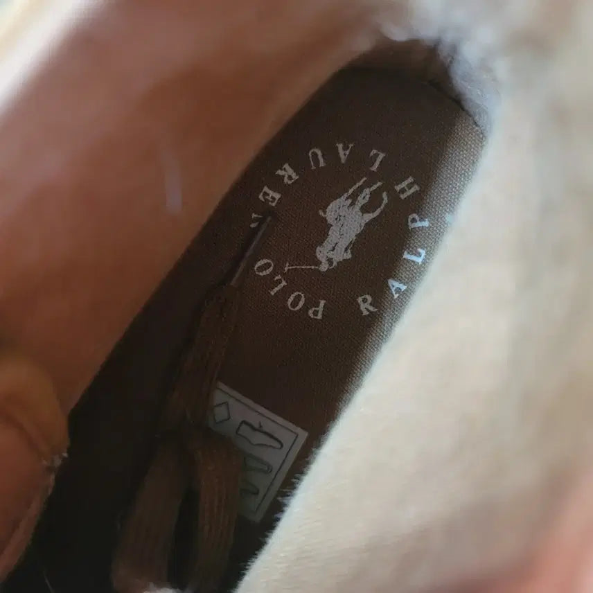 [BUNJANG] Polo Brown High-Top Sneakers / 폴로 브라운 하이탑 스니커즈