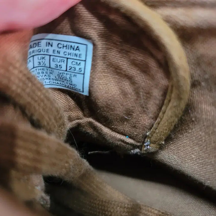 [BUNJANG] Polo Brown High-Top Sneakers / 폴로 브라운 하이탑 스니커즈