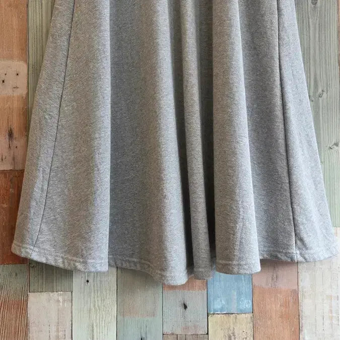 [BUNJANG] Gray Flare Long Skirt / 그레이 플레어 롱스커트
