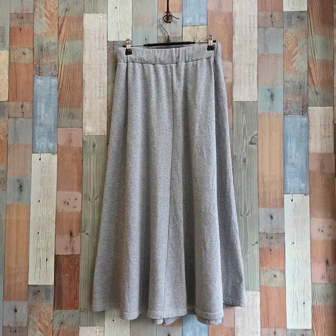 [BUNJANG] Gray Flare Long Skirt / 그레이 플레어 롱스커트