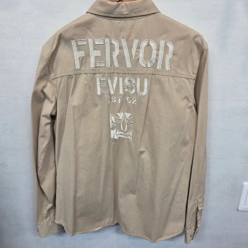 [SOLD OUT] 에비수 빈티지 자수로고 아우터형 셔츠긴팔 100 105