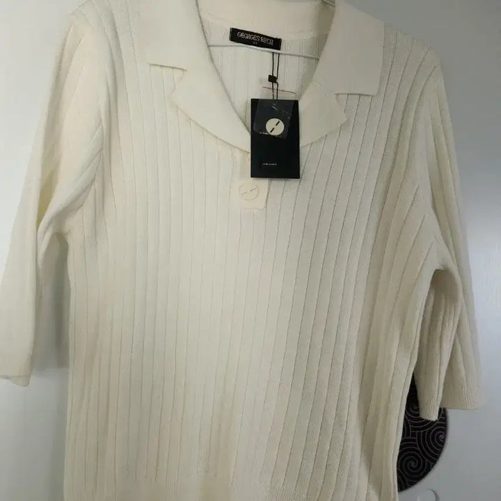 [BUNJANG] Georges Rech Ribbed Knit Short Sleeve Top / 새상품))))  조르쥬레쉬 골지 니트 반팔티 77싸쥬