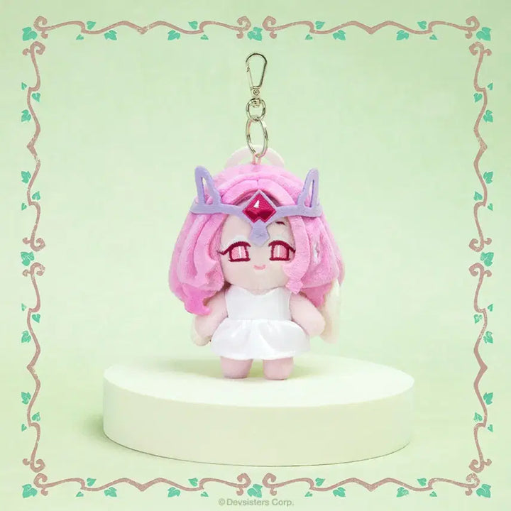 [BUNJANG] Cookie Run Kingdom Candy Apple & Eternal Sugar Doll Keyring Bundle Set / 쿠키런 킹덤 캔디애플 이터널슈가 인형 키링 2종 일괄 + 서비스