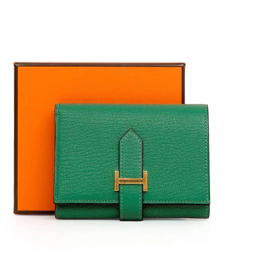 [BUNJANG] Hermès Bearn Tri-Fold Wallet / [중고명품] 에르메스 베안 3단지갑 멘테 W각인