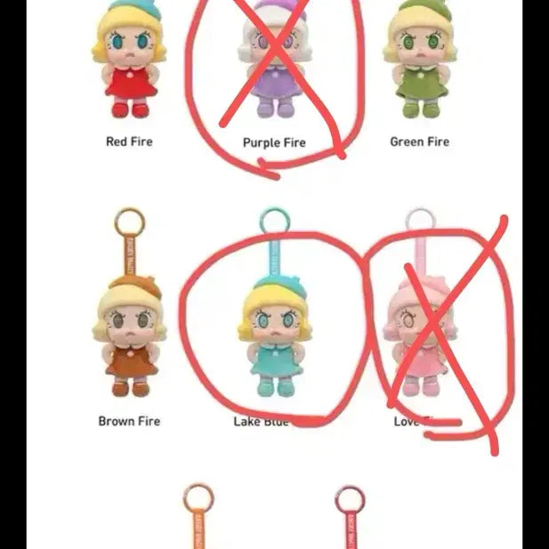 [BUNJANG] Popmart Angry Molly Keyring / 팝마트 앵그리몰리