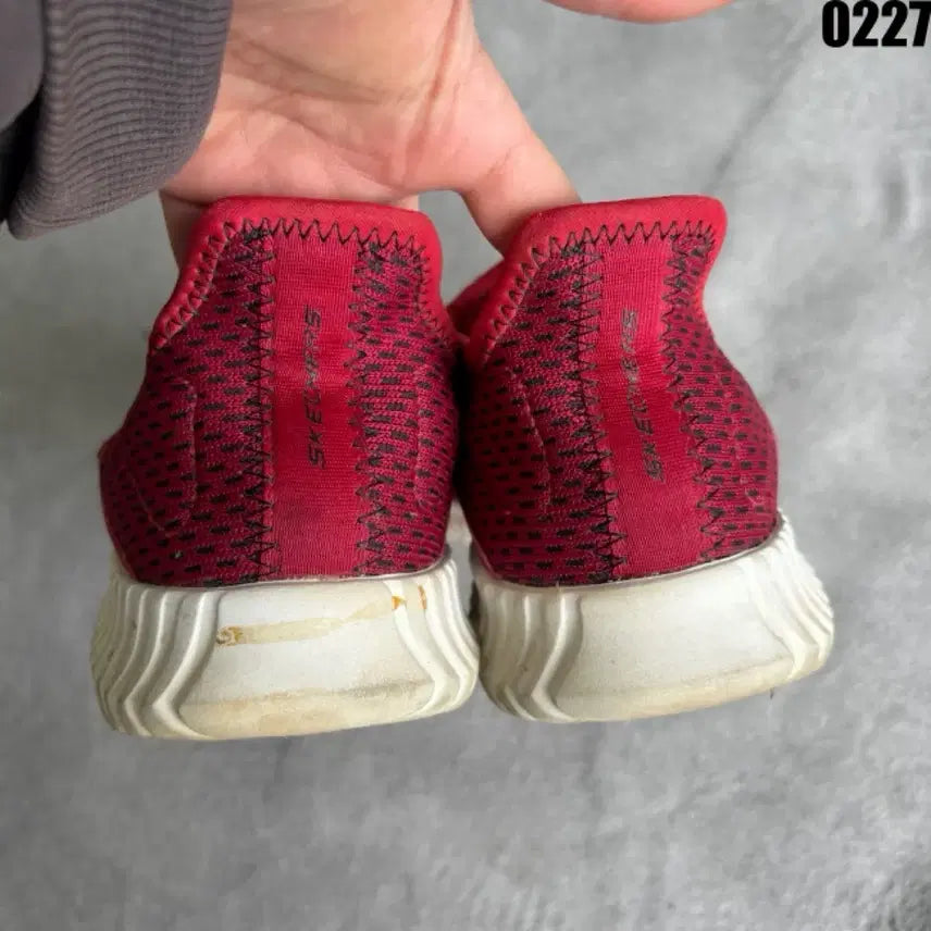 [BUNJANG] Red Mesh Sneakers / 레드 메쉬 운동화 스니커즈