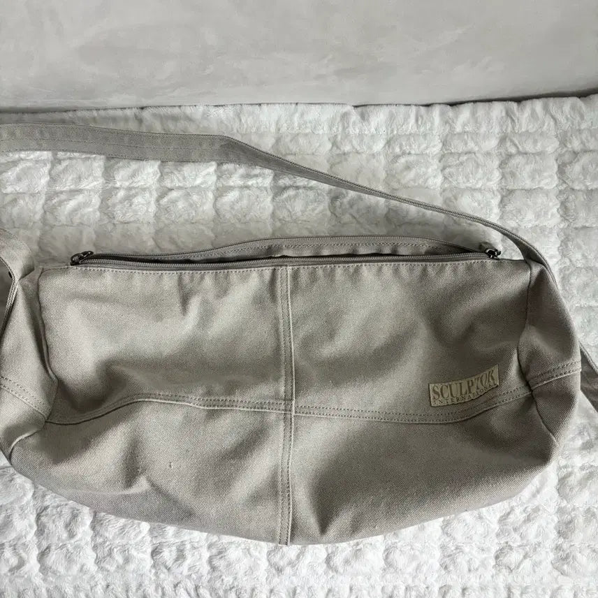 [BUNJANG] SCULPTOR Canvas Duffel Bag - Pale Gray / SCULPTOR 스컬프터 캔버스 더플백 페일 그레이