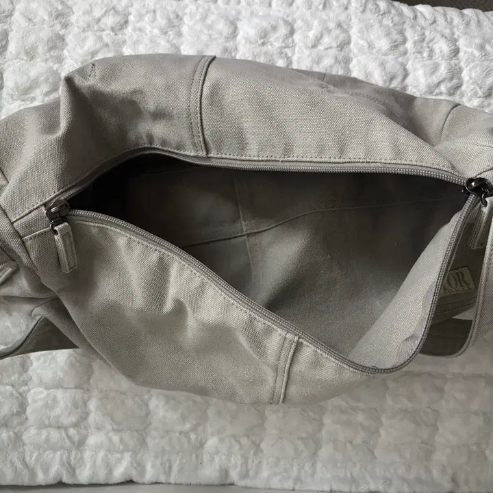 [BUNJANG] SCULPTOR Canvas Duffel Bag - Pale Gray / SCULPTOR 스컬프터 캔버스 더플백 페일 그레이