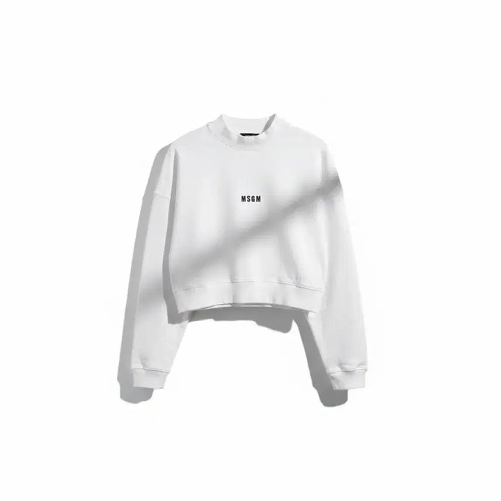 [BUNJANG] MSGM White Crop Sweatshirt XS / MSGM 화이트 크롭 맨투맨 XS