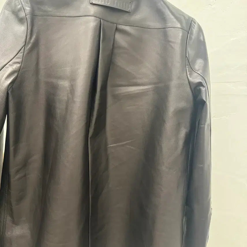[BUNJANG] Miu Miu Black Leather Jacket / 미우미우 블랙 가죽 자켓