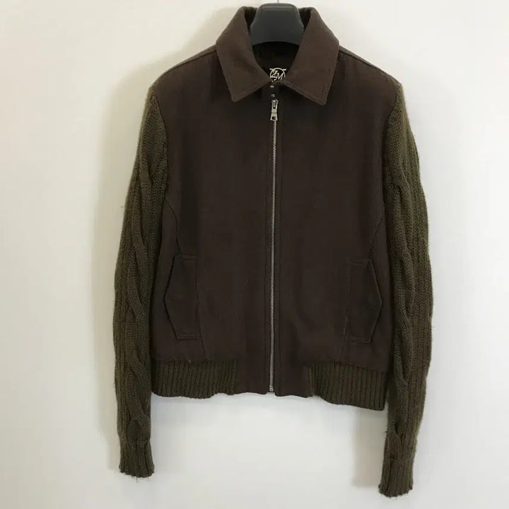 [BUNJANG] ZARA Cable Knit Collar Jumper / 자라 케이블 카라넥 니트점퍼 [L]