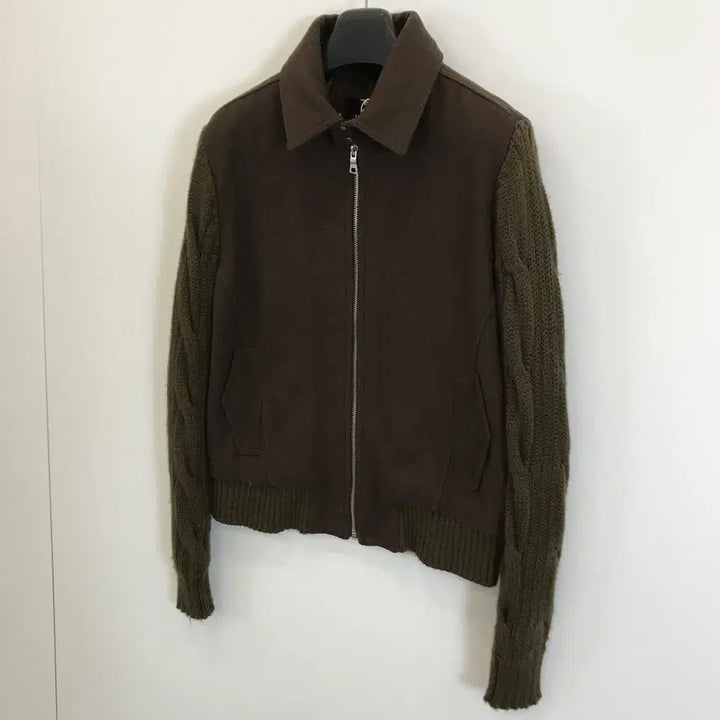 [BUNJANG] ZARA Cable Knit Collar Jumper / 자라 케이블 카라넥 니트점퍼 [L]