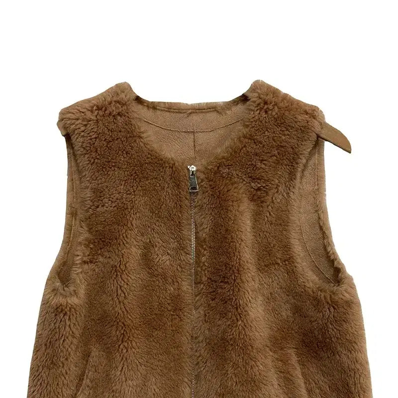 [BUNJANG] Yeom M Wool Blend Vest / 여M/씨티지 울 100% 혼방 조끼
