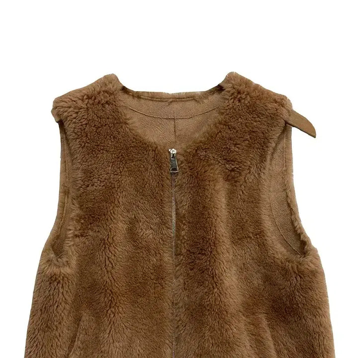 [BUNJANG] Yeom M Wool Blend Vest / 여M/씨티지 울 100% 혼방 조끼