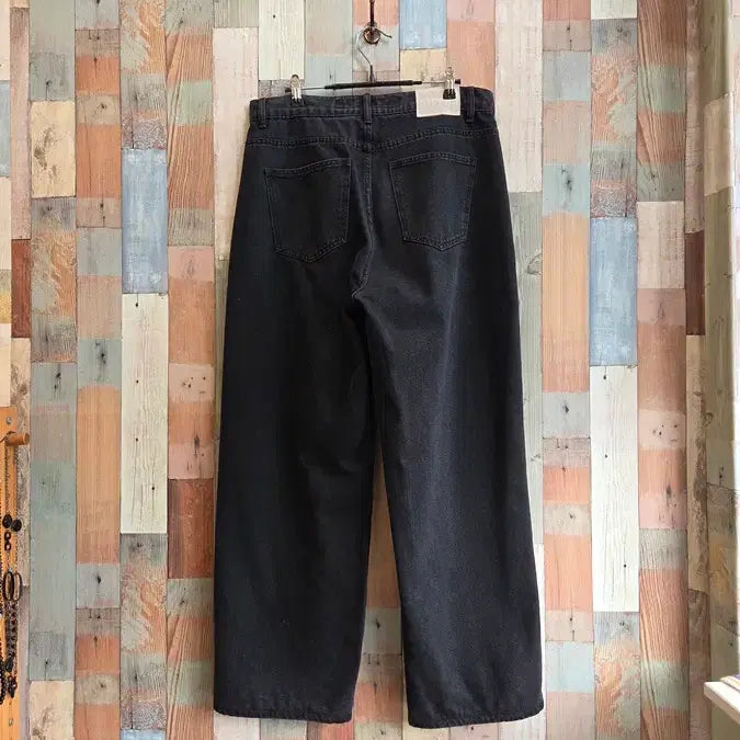 [BUNJANG] Black Denim Wide Pants / 흑청 와이드팬츠