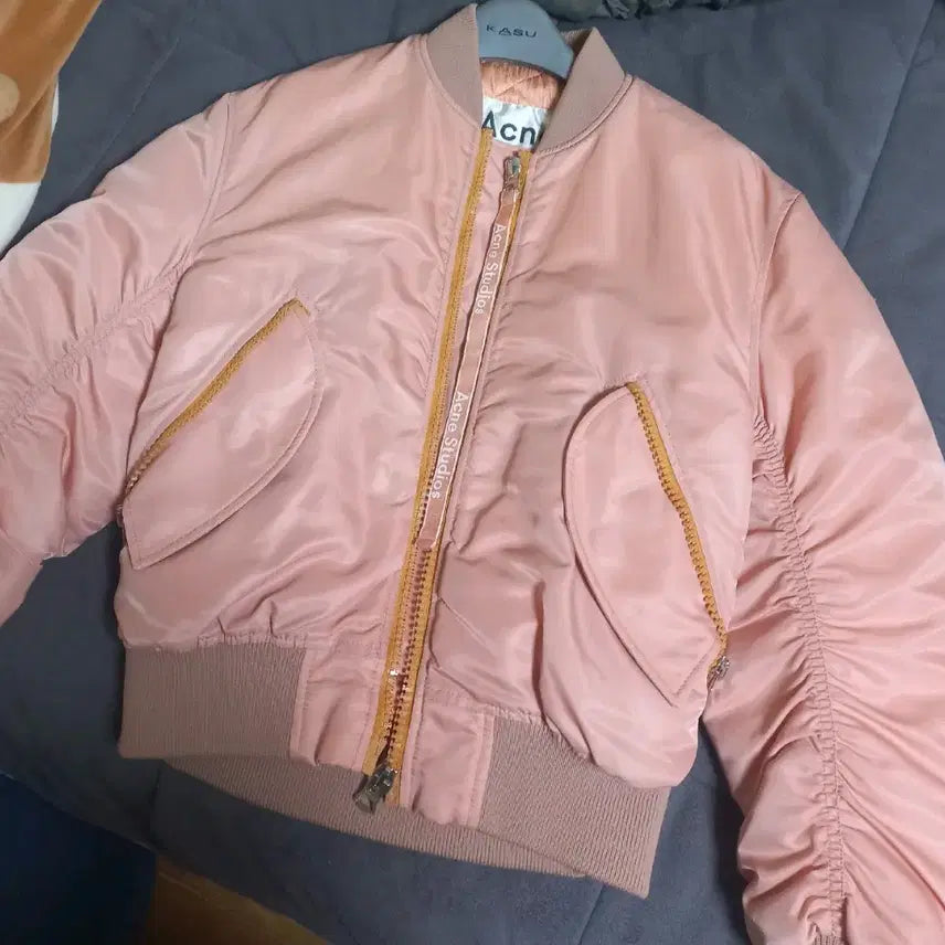 [BUNJANG] Acne Studios Bomber Jacket Pink / 아크네 봄버 항공점퍼 핑크