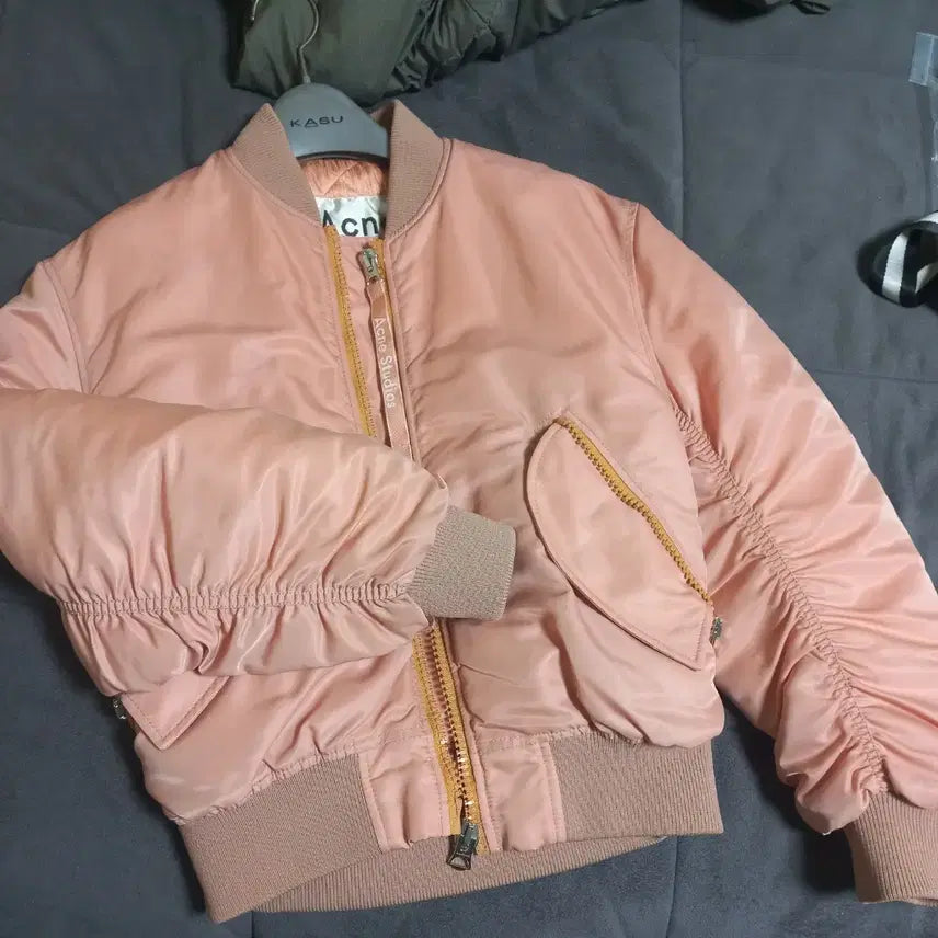 [BUNJANG] Acne Studios Bomber Jacket Pink / 아크네 봄버 항공점퍼 핑크
