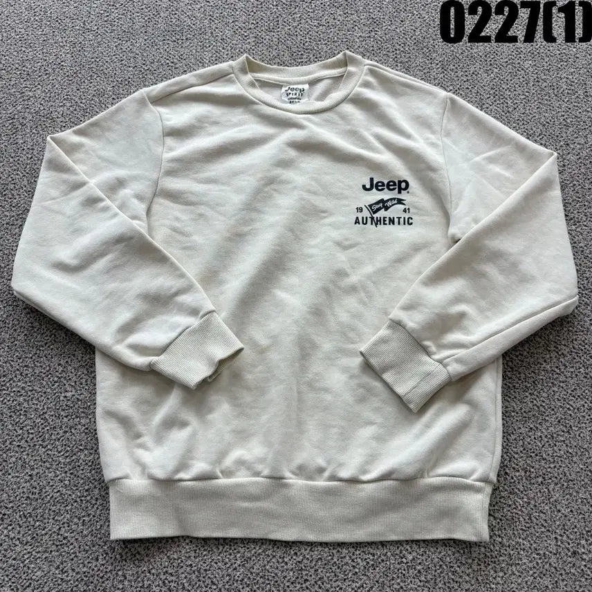 [BUNJANG] Jeep Ivory Sweatshirt / Jeep 아이보리 맨투맨 S