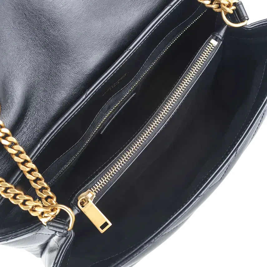 [BUNJANG] Saint Laurent Loulou Bag Matelassé Gold Medium Shoulder Bag / 생로랑 487216 마틀라세 루루백 금장 미디엄36712K