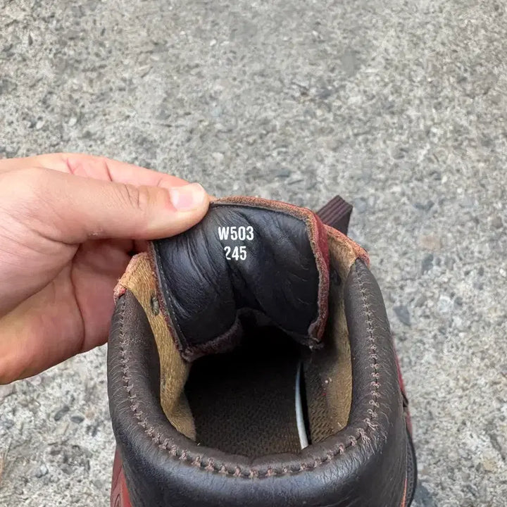 [BUNJANG] Kolon Leather Hiking Boots / 코오롱 통가죽 등산화 w245