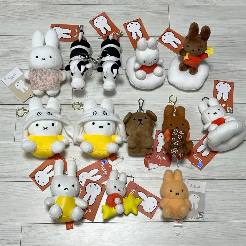 [BUNJANG] Miffy & Melanie Doll Keyring / 미피 & 태닝미피(멜라니) 인형 키링 무조건 개당 5300원에 판매해용