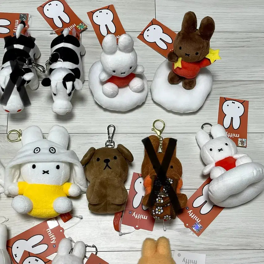 [BUNJANG] Miffy & Melanie Doll Keyring / 미피 & 태닝미피(멜라니) 인형 키링 무조건 개당 5300원에 판매해용