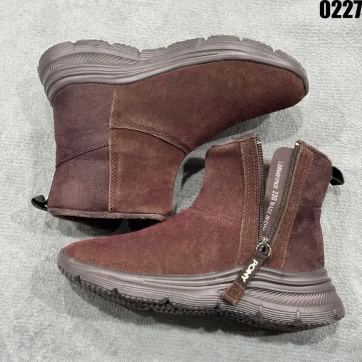 [BUNJANG] Pony Suede Brown Ankle Boots / 포니 스웨이드 브라운 앵클 부츠