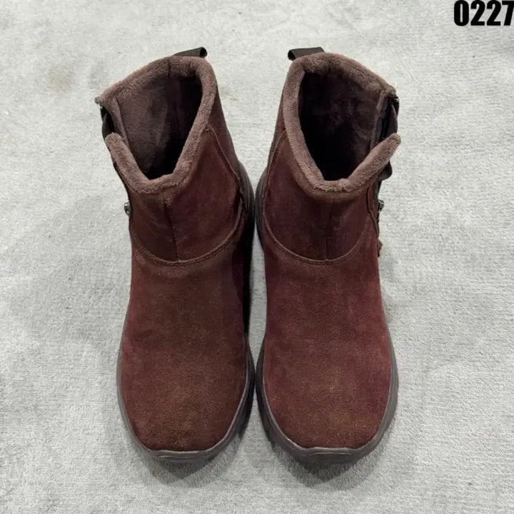 [BUNJANG] Pony Suede Brown Ankle Boots / 포니 스웨이드 브라운 앵클 부츠