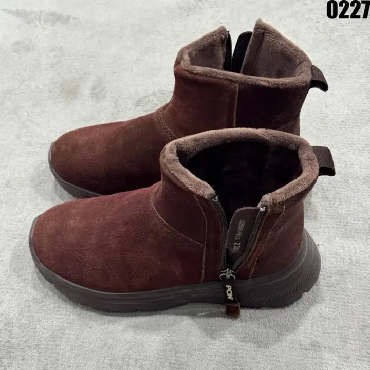 [BUNJANG] Pony Suede Brown Ankle Boots / 포니 스웨이드 브라운 앵클 부츠