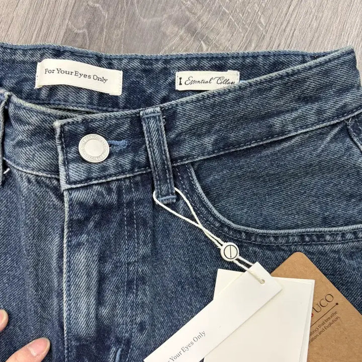 [BUNJANG] For Your Eyes Only Lise Wide Denim Pants / 포유어아이즈온리 리제 와이드 데님 새상품(34/롱기장)