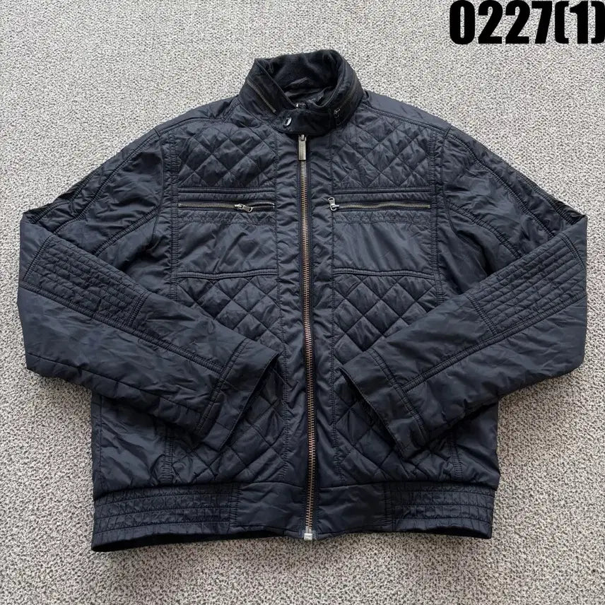 [BUNJANG] Calvin Klein Quilted Black Jacket (Men's) / 캘빈클라인 블랙 퀄팅 남성 자켓 M