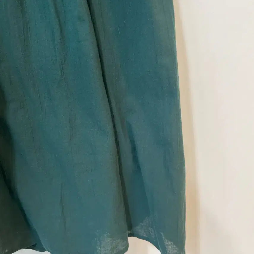 [BUNJANG] MUJI Green Pleated Skirt / 무인양품 녹색 주름 스커트