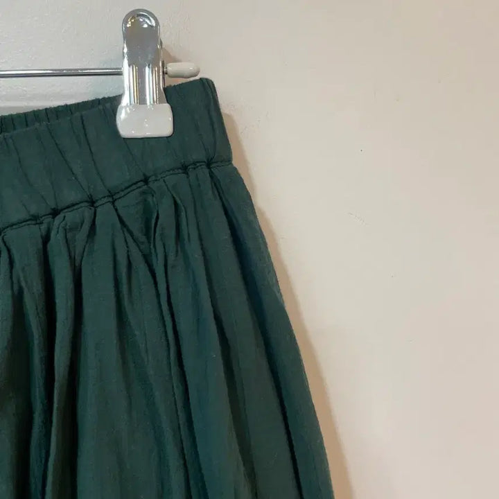 [BUNJANG] MUJI Green Pleated Skirt / 무인양품 녹색 주름 스커트