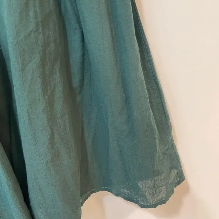 [BUNJANG] MUJI Green Pleated Skirt / 무인양품 녹색 주름 스커트