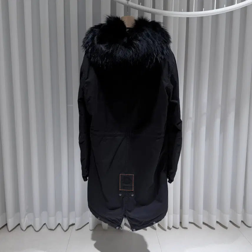 [BUNJANG] Mr&Mrs Italy Black Fur Quilted Field Jacket / ( S + XL ) 미스터앤미세스퍼 블랙 블랙퍼 퀄팅 야상 패딩 자켓