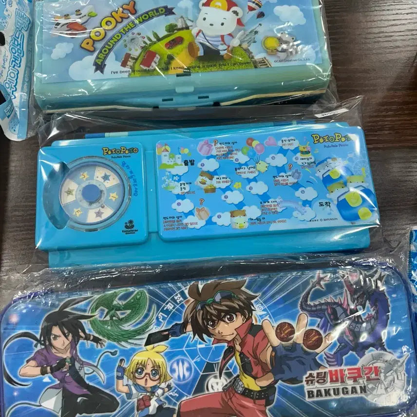 [BUNJANG] Vintage Pencil Case Bundle Set / 고전 남아 필통 3종 일괄