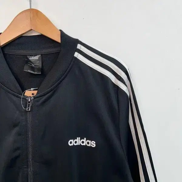 [BUNJANG] Adidas Black Track Top Jacket / 2XL 아디다스 블랙 삼선 트랙탑 져지 재킷