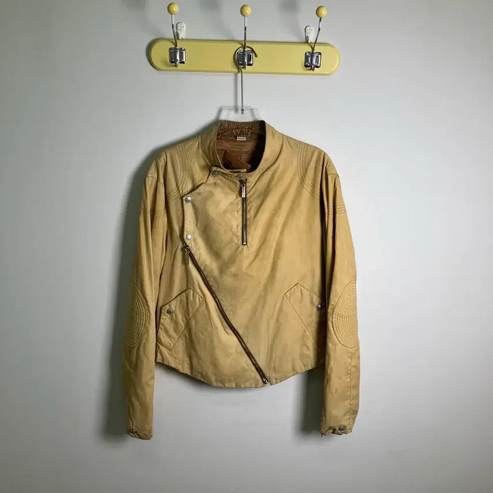 [BUNJANG] John Galliano Beige Cotton Rider Jacket / 05SS 존 갈리아노 베이지 코튼 라이더 자켓 46