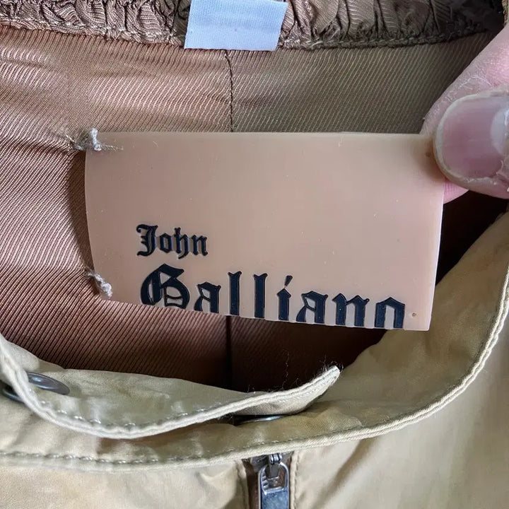 [BUNJANG] John Galliano Beige Cotton Rider Jacket / 05SS 존 갈리아노 베이지 코튼 라이더 자켓 46