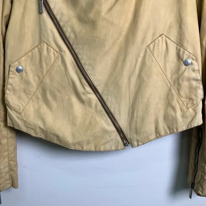 [BUNJANG] John Galliano Beige Cotton Rider Jacket / 05SS 존 갈리아노 베이지 코튼 라이더 자켓 46