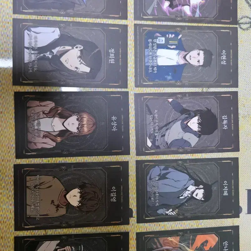 [BUNJANG] Omniscient Reader's Viewpoint First Edition Character Cards Bundle Set / 전지적 독자 시점 전독시 초판카드 인물 캐릭터 카드 10장 (일괄)
