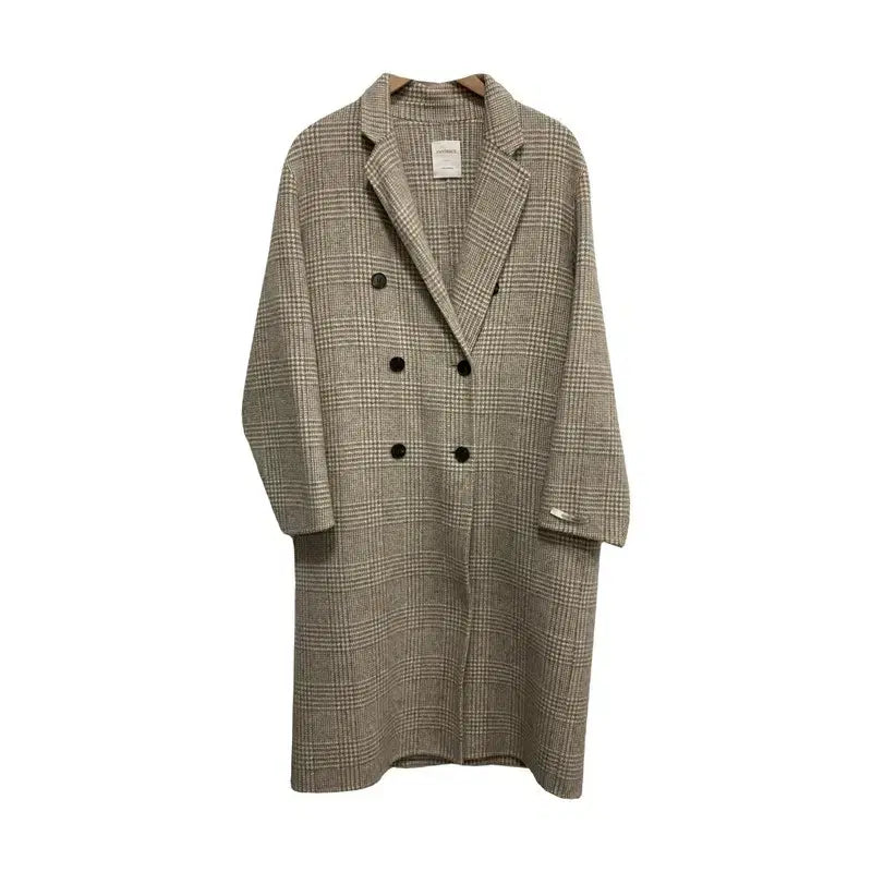 [BUNJANG] Amy Grace Check Wool Coat / 여F/에이미그레이스 체크 울 코트