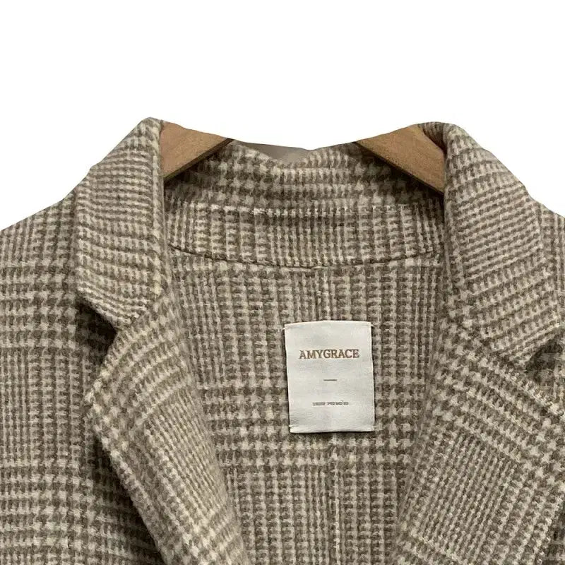 [BUNJANG] Amy Grace Check Wool Coat / 여F/에이미그레이스 체크 울 코트
