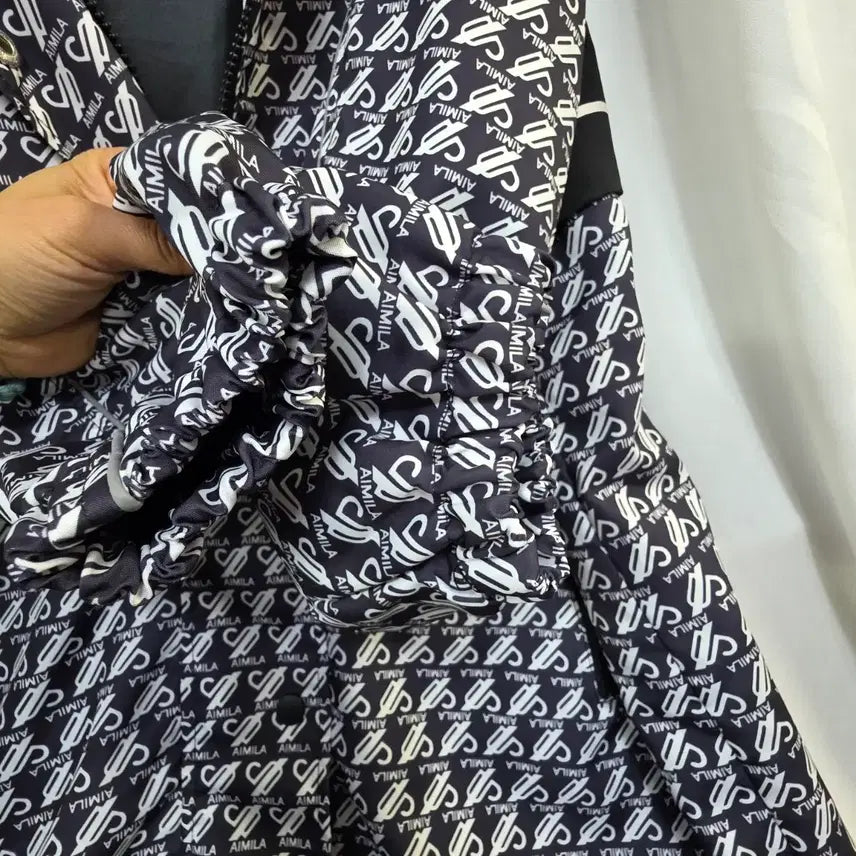 [BUNJANG] Patterned Women's Windbreaker Jacket / 패턴여성 봄가을 바람막이 점퍼100~105