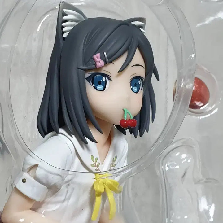 [BUNJANG] Varnished Laughing Tsu-tsu-kakushi Figure / 변웃고 츠츠카쿠시 츠키코 고전 미소녀 피규어 (본문필독)