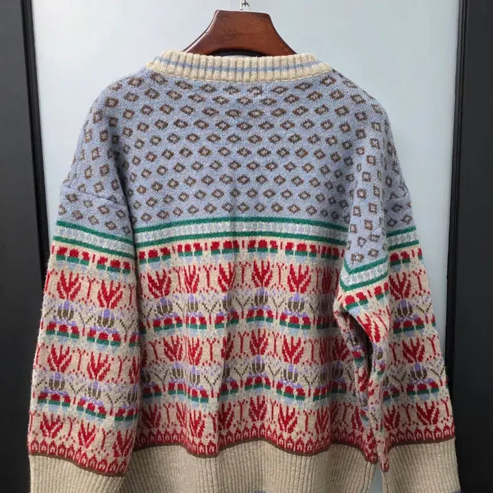 [BUNJANG] WANTU Seti Pattern Knit Top / 원츄 세티패턴 니트
